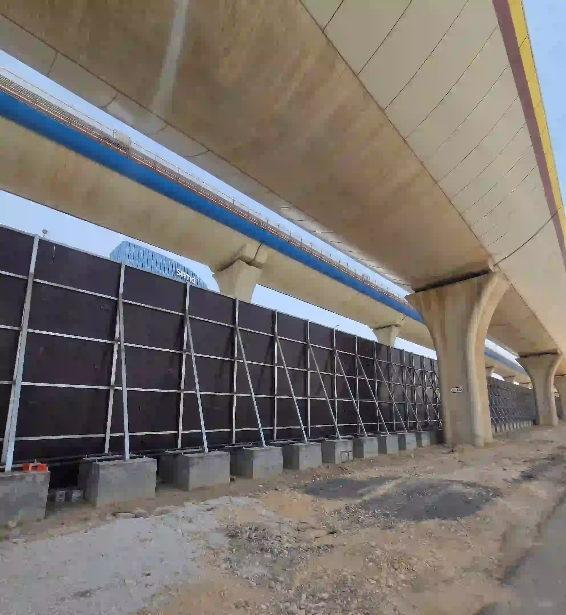 Backside Hoarding View
